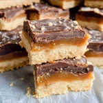 Chocolate Caramel Shortbread Bars