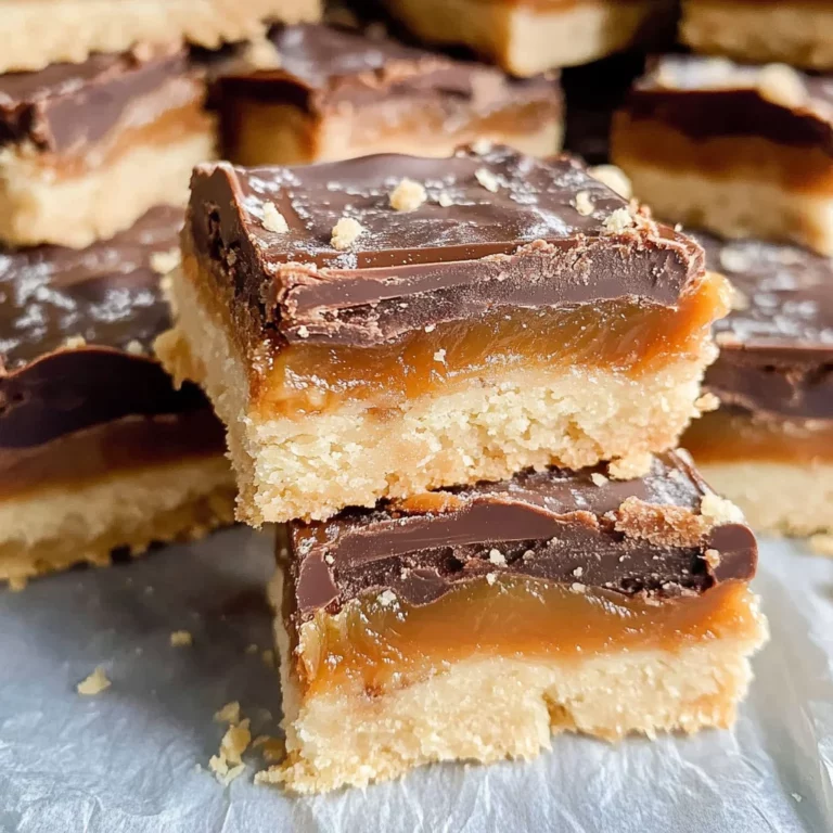Chocolate Caramel Shortbread Bars