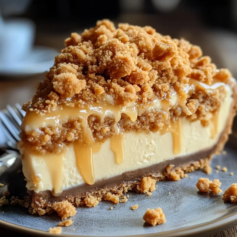 Creamy Butterscotch Cheesecake with a Buttery Crumble Recipe