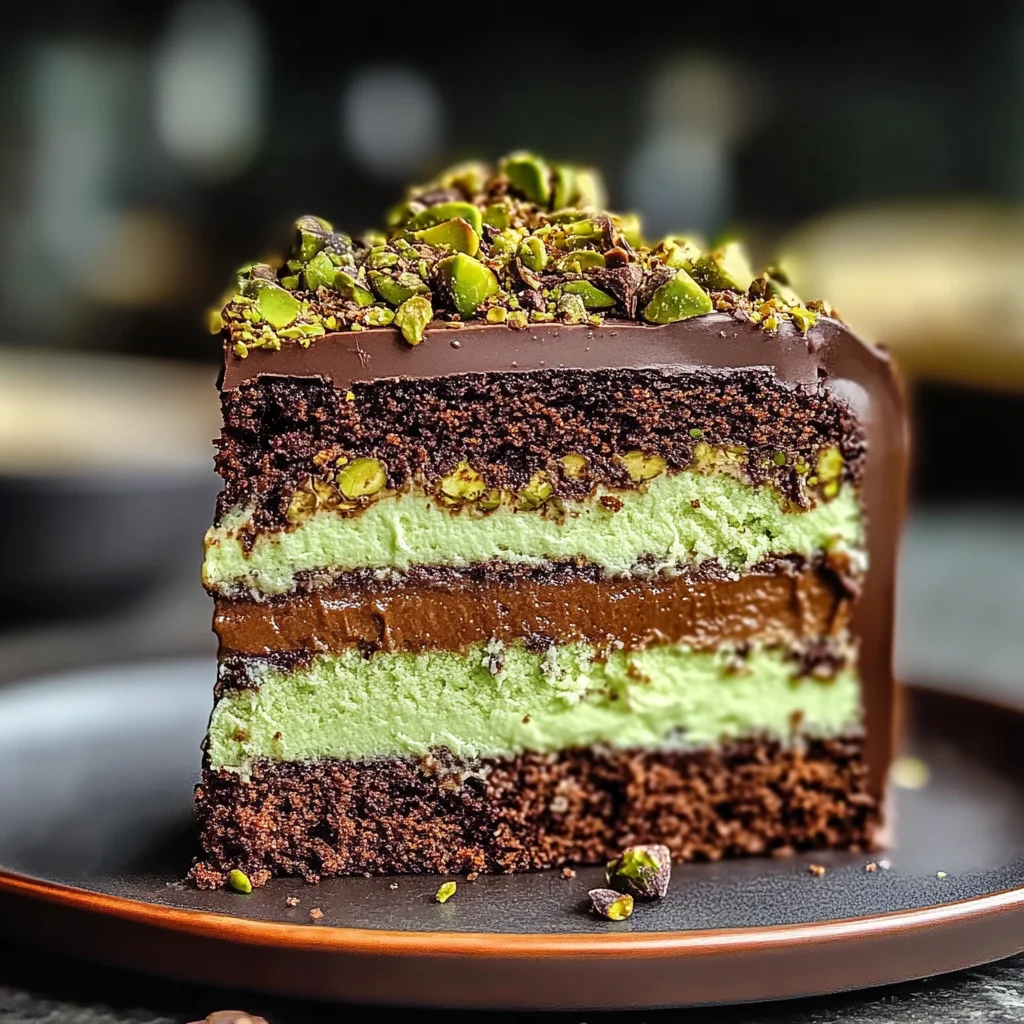 Dubai Chocolate Pistachio Cake