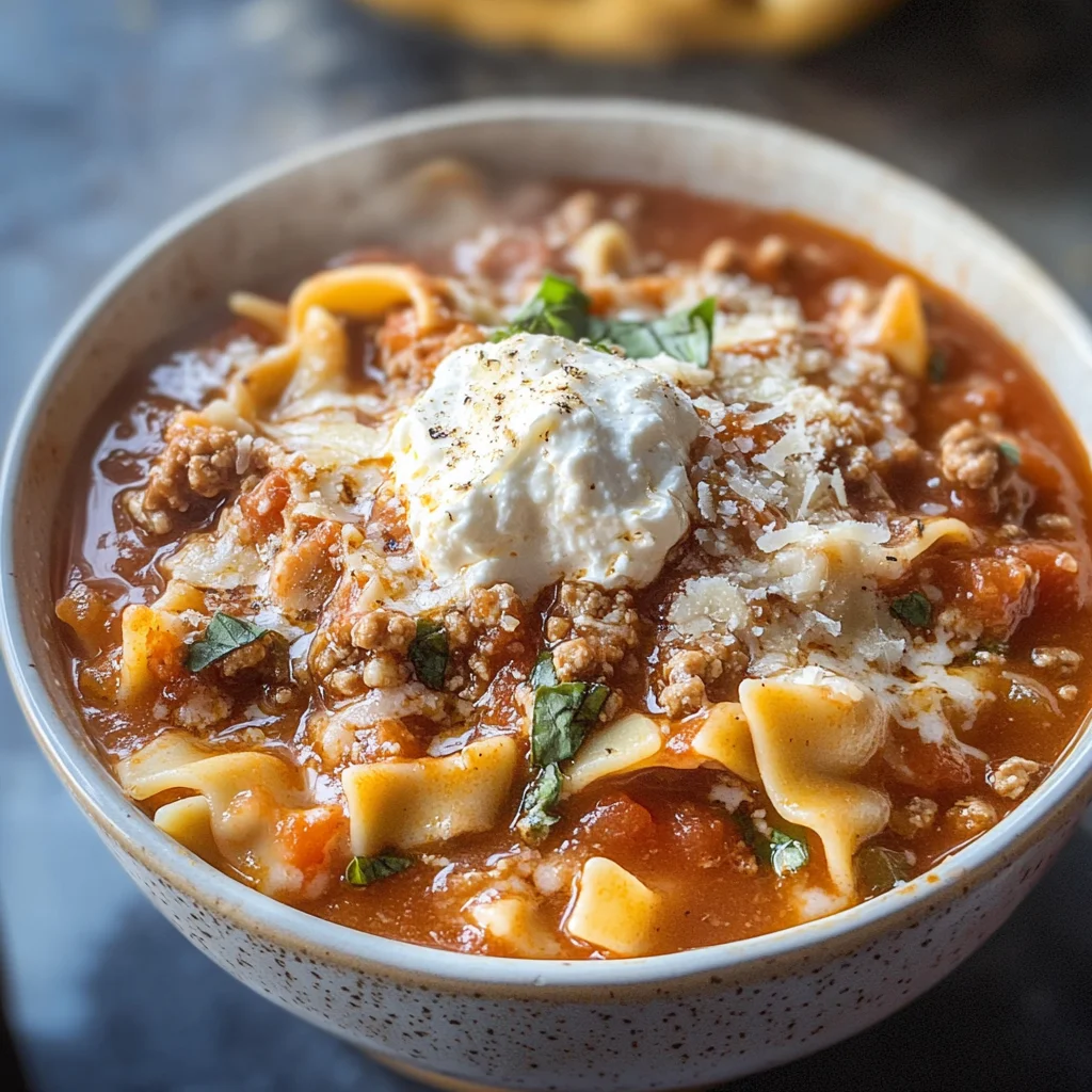 Easy Lasagna Soup Recipe