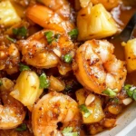 Hawaiian Garlic Shrimp with a Sweet Twist