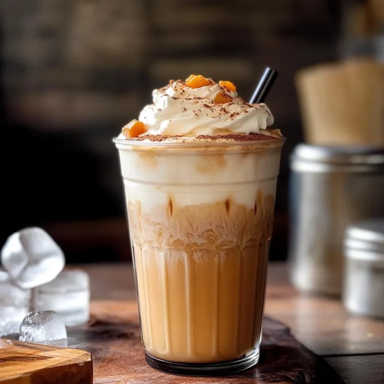Iced Pumpkin Cream Chai Tea Latte (Starbucks Inspired)