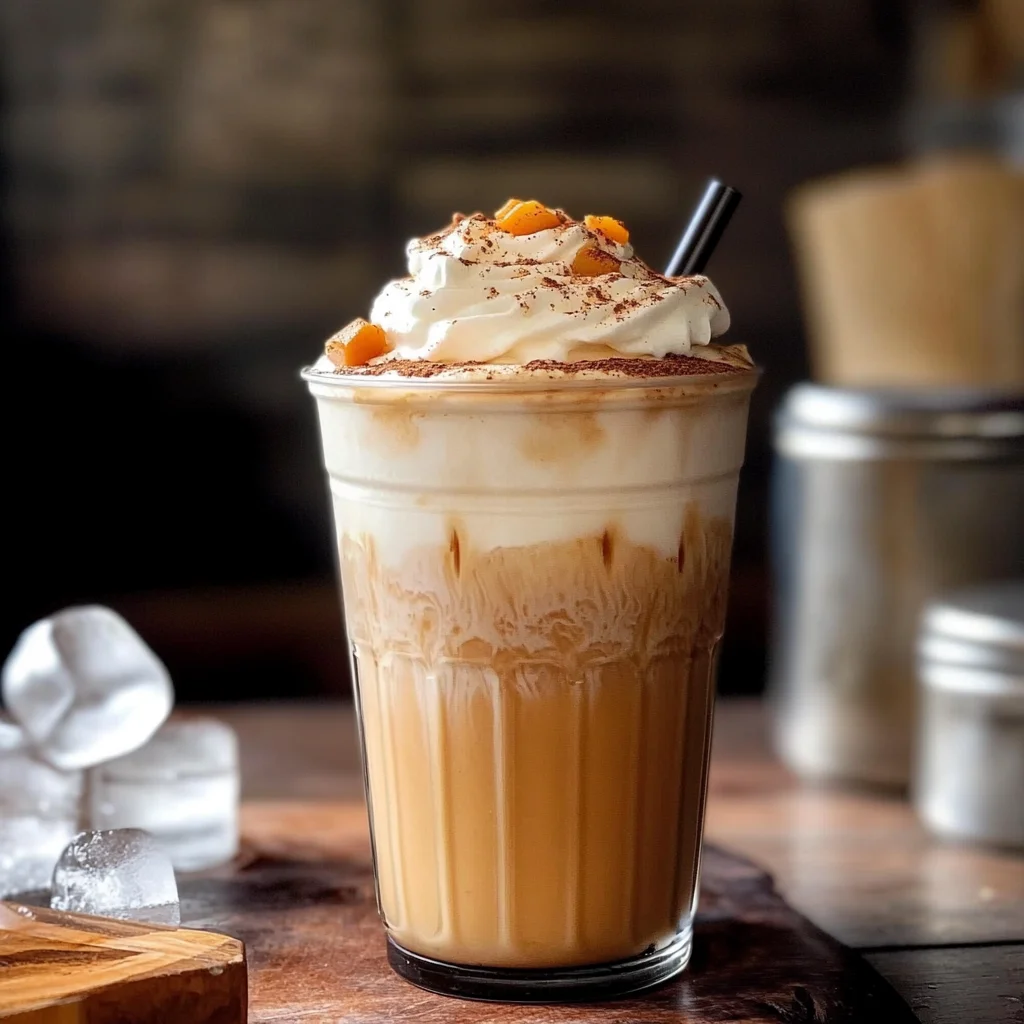 Iced Pumpkin Cream Chai Tea Latte (Starbucks Inspired)