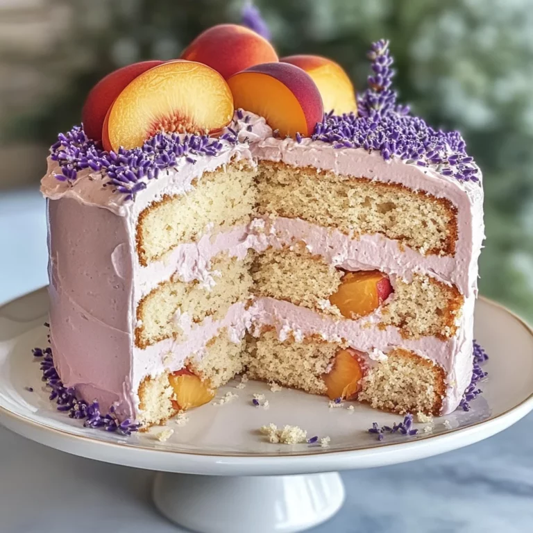 Lavender and Peach Dream Cake