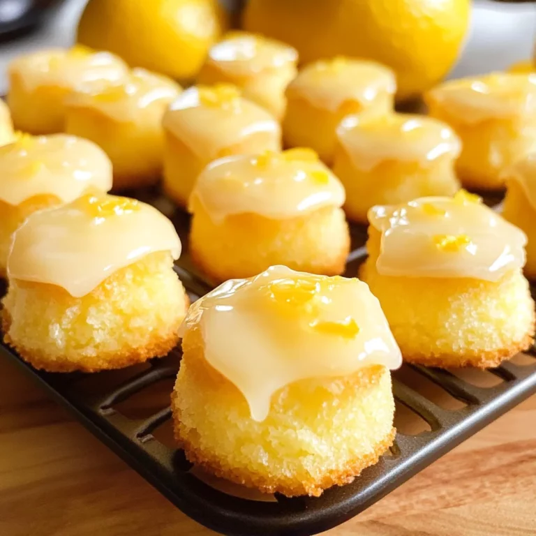 MINI LEMON DROP CAKES