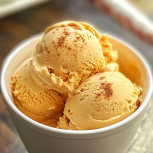 No-Churn Pumpkin Ice Cream