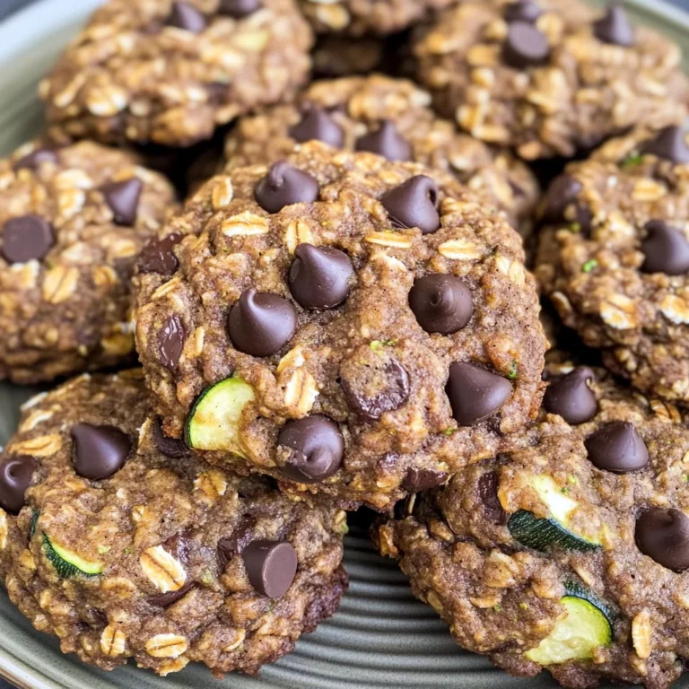 Oatmeal Chocolate Chip Zucchini Cookies