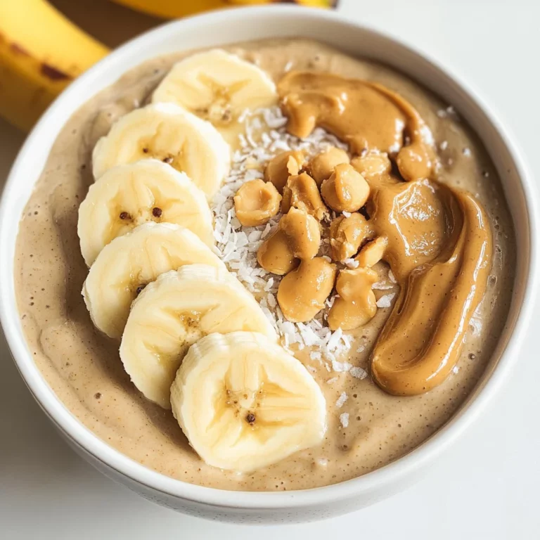 Peanut Butter Banana Smoothie Bowl