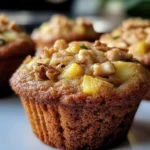 Pineapple Walnut Zucchini Muffins