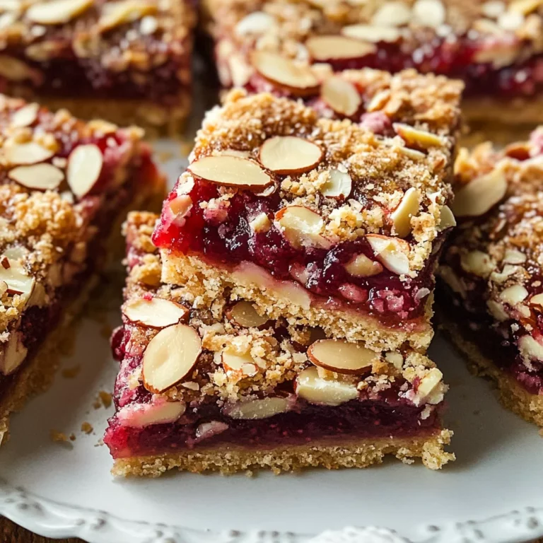 Raspberry Almond Bars