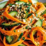Raw Carrot Ribbon Salad