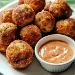 Reuben Balls with Spicy Thousand Island Dipping Sauce