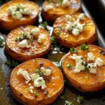 Roasted Sweet Potato Rounds with Honey & Feta for a Delicious Twist