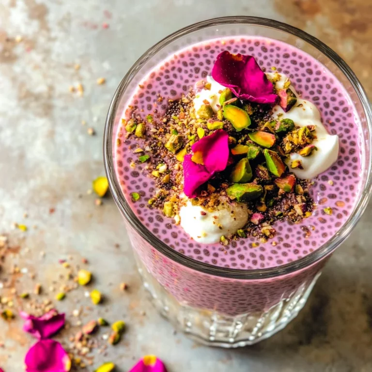 Rose Cardamom Chia Pudding
