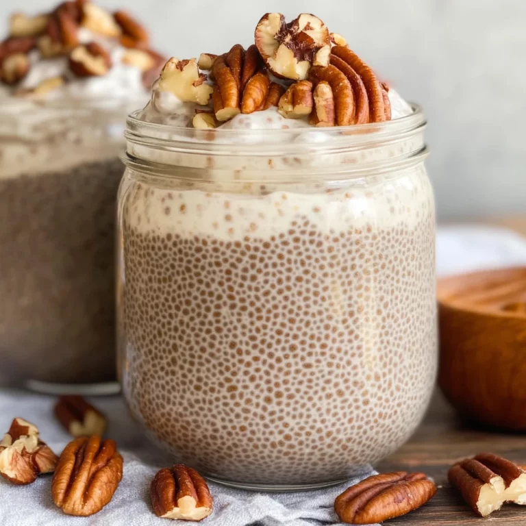 Southern Pecan Pie in a Jar Chia Pudding