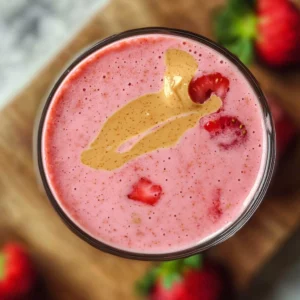 Strawberry Peanut Butter Smoothie