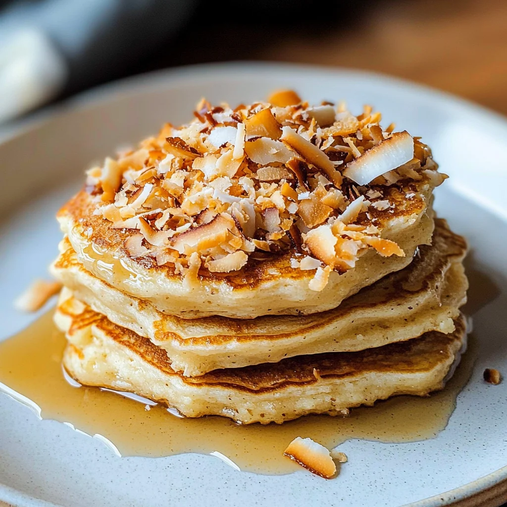 Toasted Coconut Pancakes