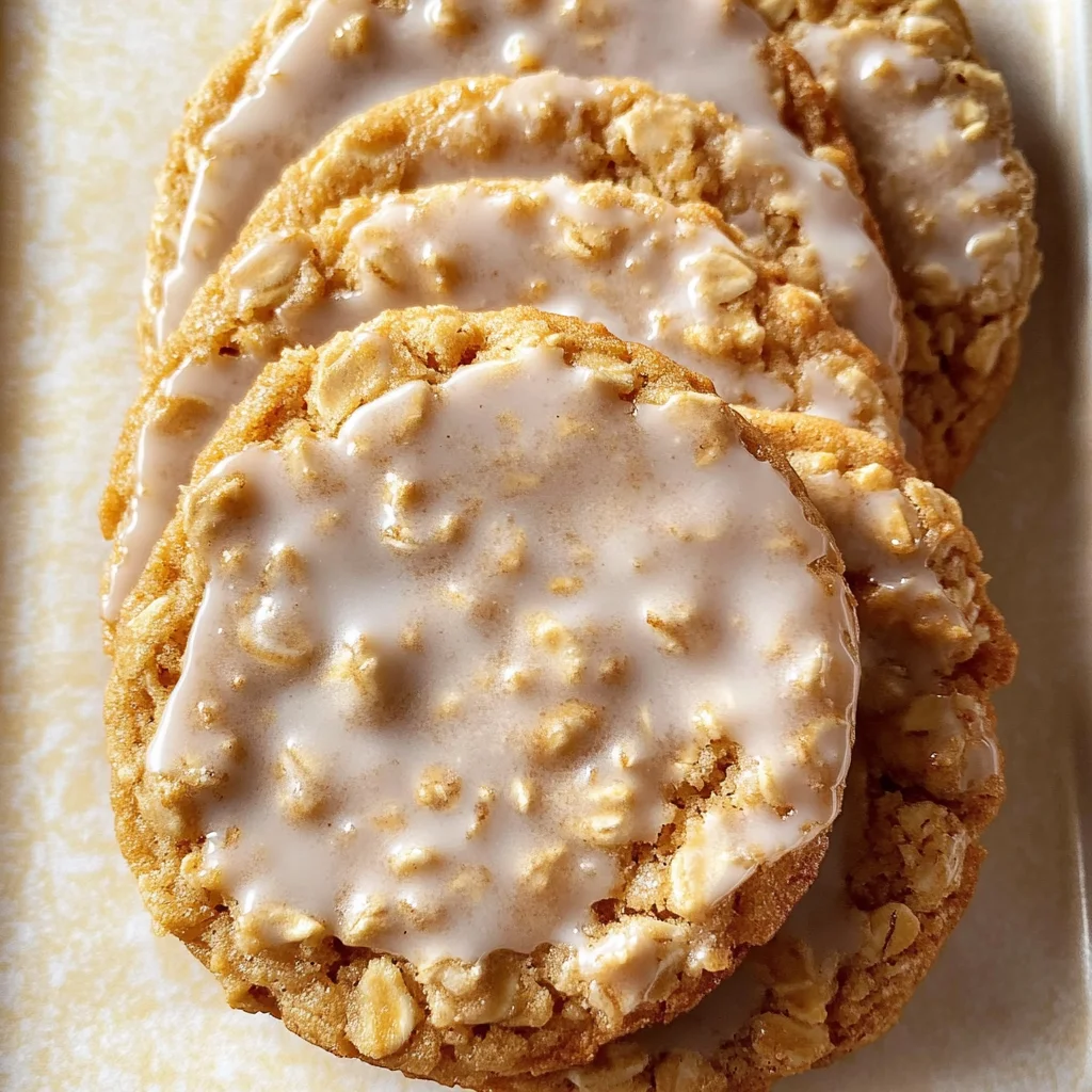 Brown Butter Iced Oatmeal Cookies Recipe