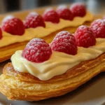 Lemon Raspberry Eclairs