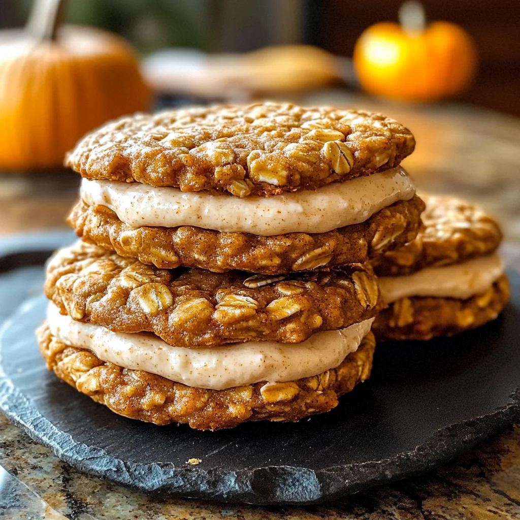 Pumpkin Oatmeal Cream Pies