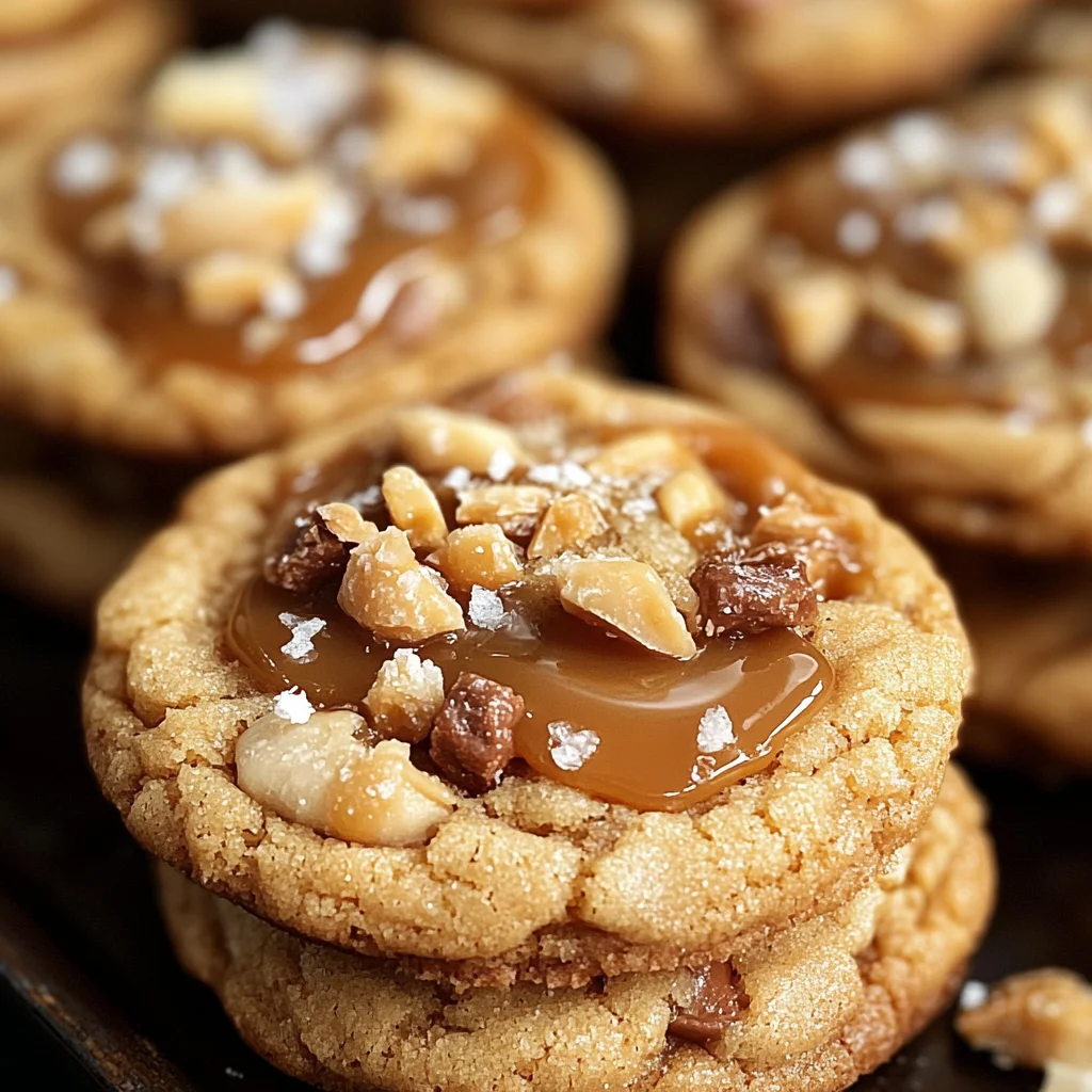 Salted Caramel Crunch Cookies