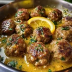 The Softest and Juiciest Greek Meatballs in Lemon Sauce